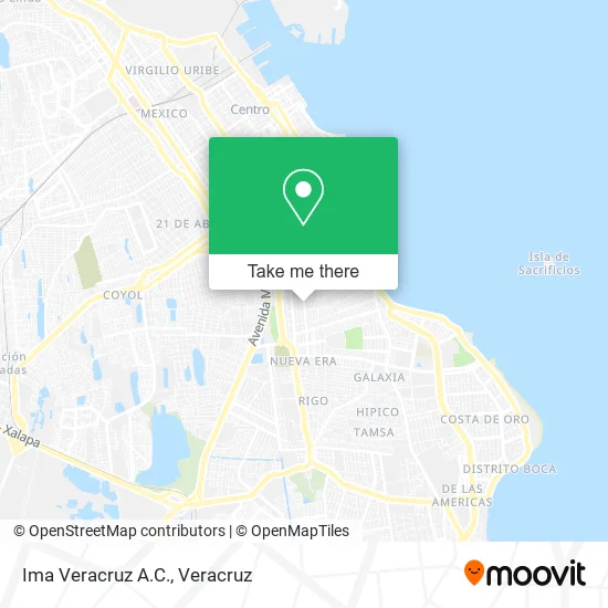 Mapa de Ima Veracruz A.C.