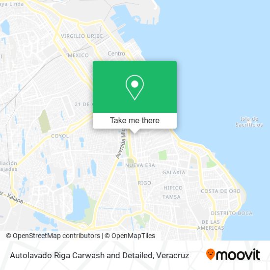 Autolavado Riga Carwash and Detailed map