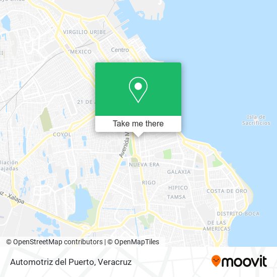 Automotriz del Puerto map