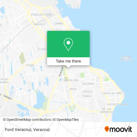 Mapa de Ford Veracruz