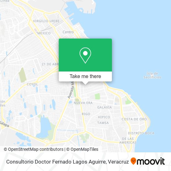 Mapa de Consultorio Doctor Fernado Lagos Aguirre