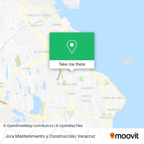 Jora Mantenimiento y Construcción map