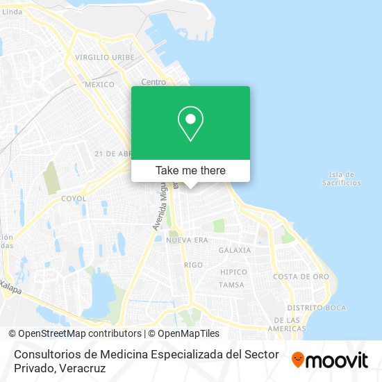 Mapa de Consultorios de Medicina Especializada del Sector Privado