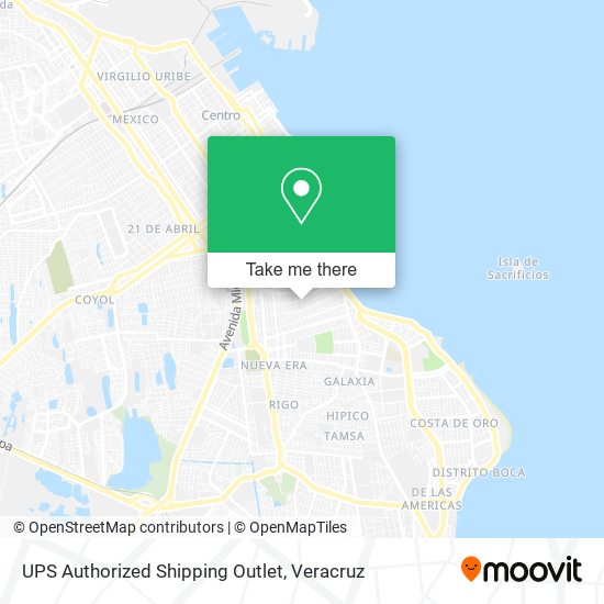 UPS Authorized Shipping Outlet map
