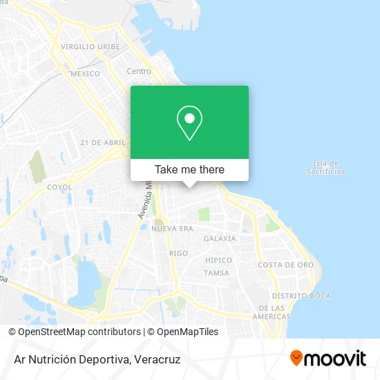 Mapa de Ar Nutrición Deportiva