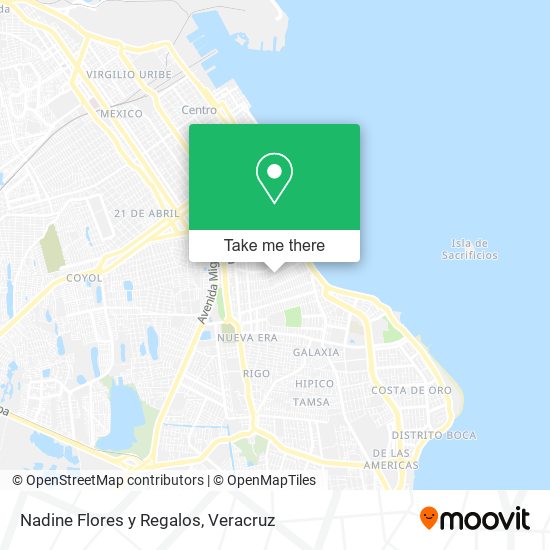Mapa de Nadine Flores y Regalos