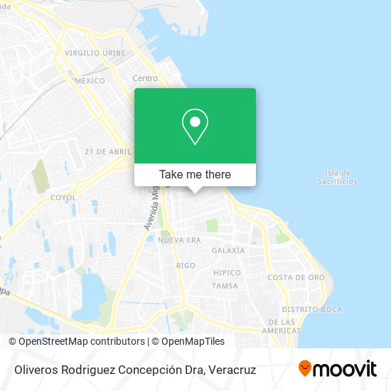 Mapa de Oliveros Rodriguez Concepción Dra