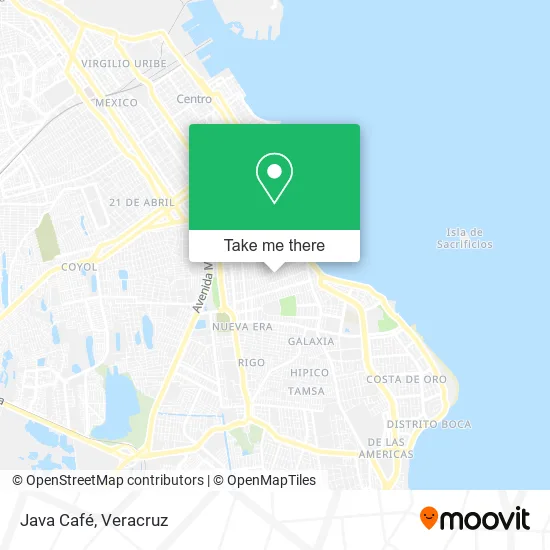 Mapa de Java Café