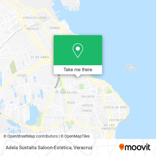 Adela Sustaita Saloon-Estética map