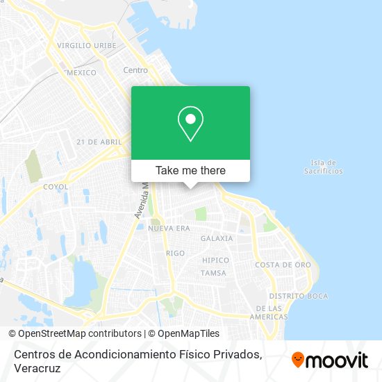 Mapa de Centros de Acondicionamiento Físico Privados