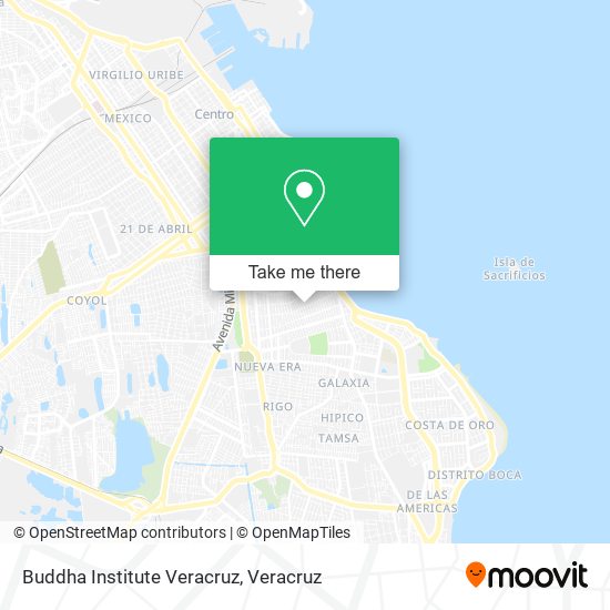 Buddha Institute Veracruz map