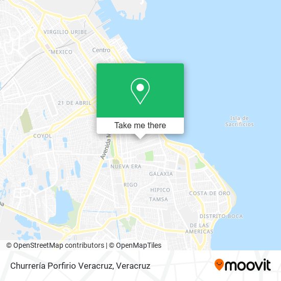 Churrería Porfirio Veracruz map