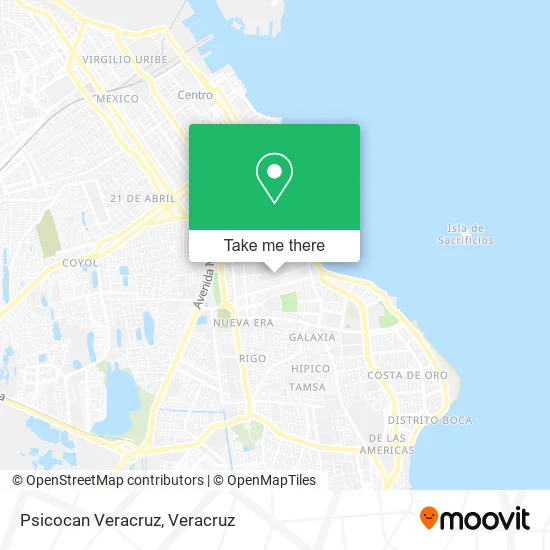 Psicocan Veracruz map