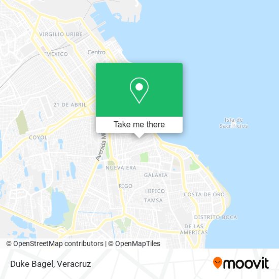 Mapa de Duke Bagel