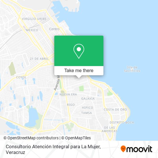 Mapa de Consultorio Atención Integral para La Mujer