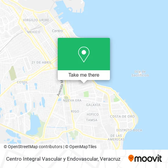 Centro Integral Vascular y Endovascular map