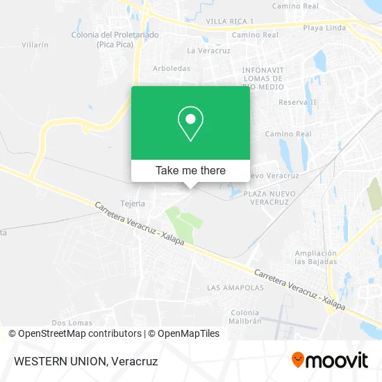 WESTERN UNION map