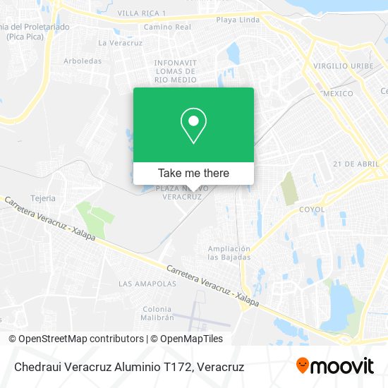 Chedraui Veracruz Aluminio T172 map