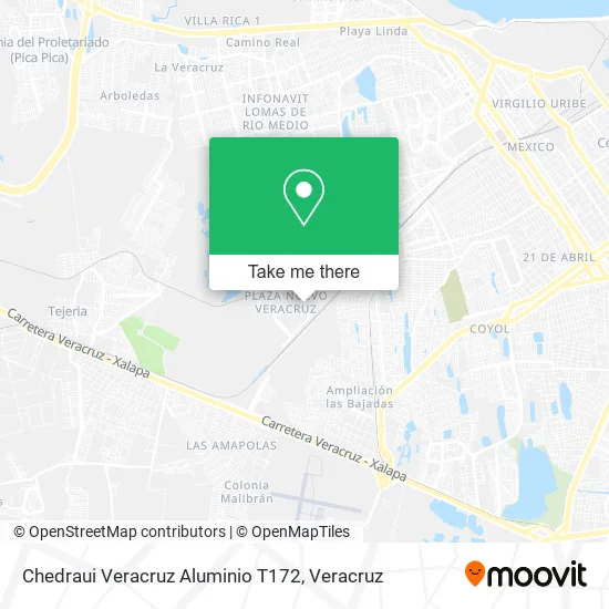 Chedraui Veracruz Aluminio T172 map