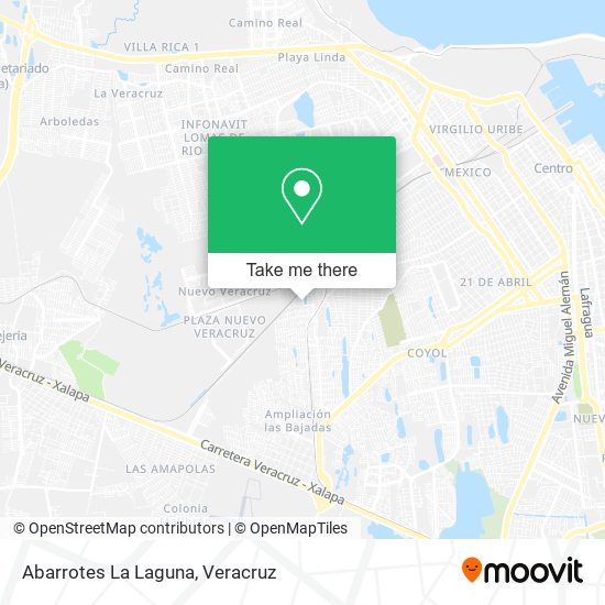 Mapa de Abarrotes La Laguna
