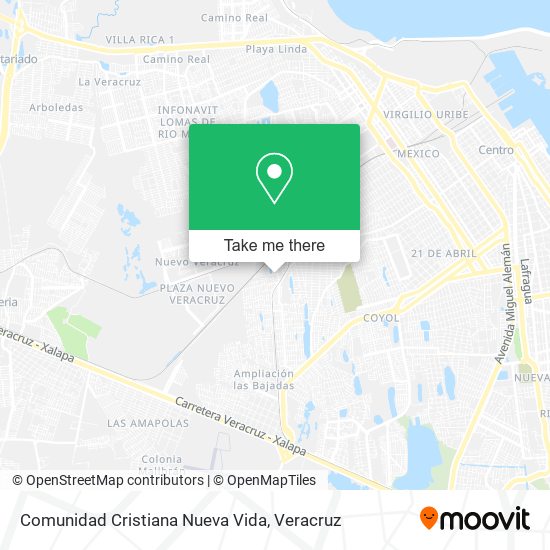 Comunidad Cristiana Nueva Vida map