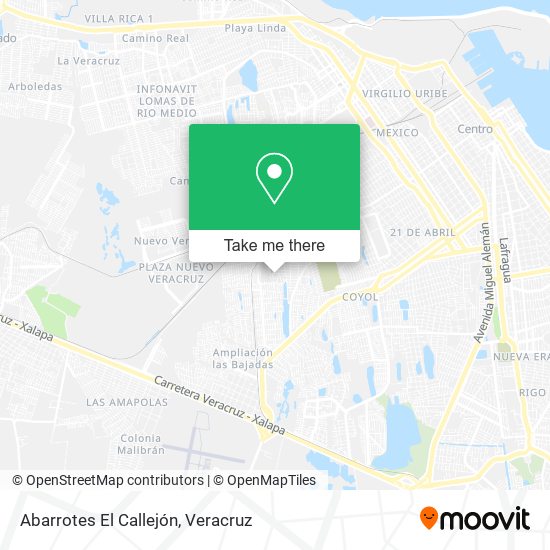Abarrotes El Callejón map