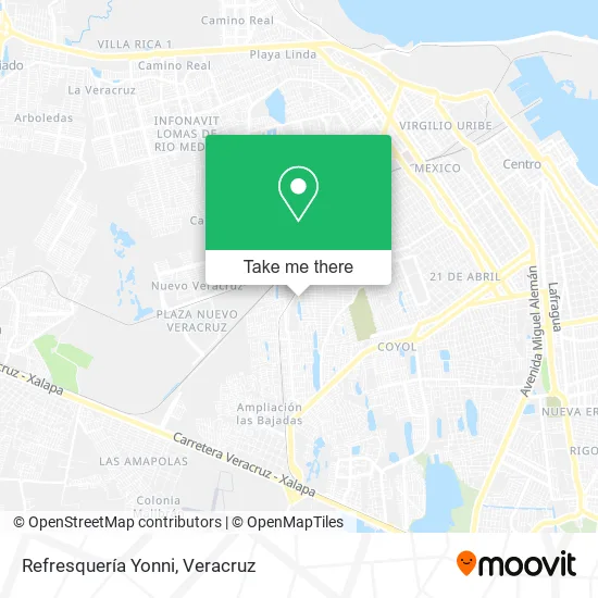 Refresquería Yonni map
