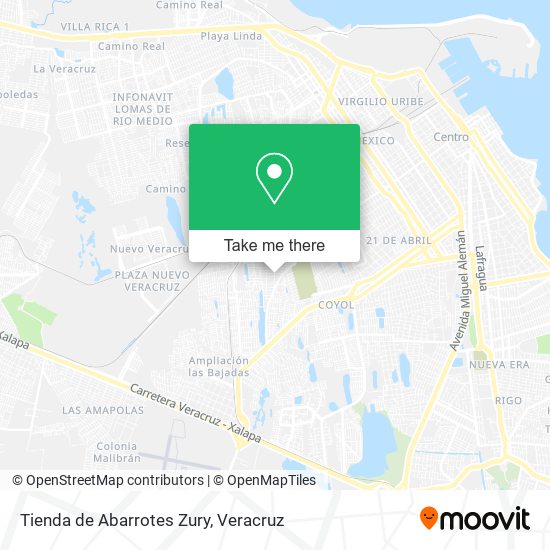 Tienda de Abarrotes Zury map