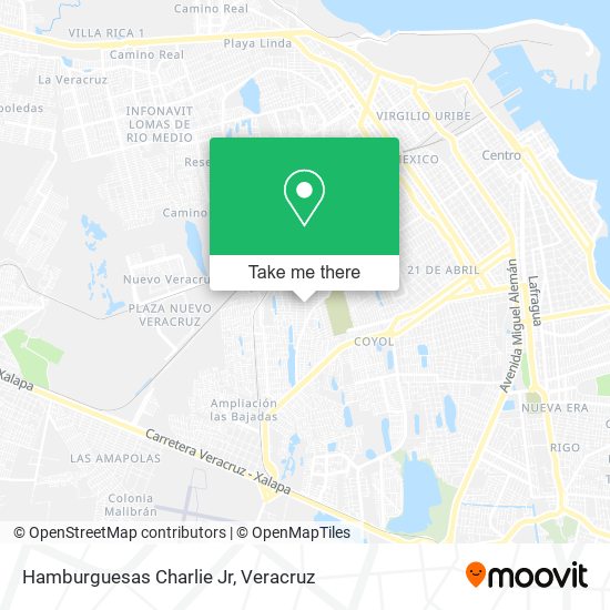 Hamburguesas Charlie Jr map