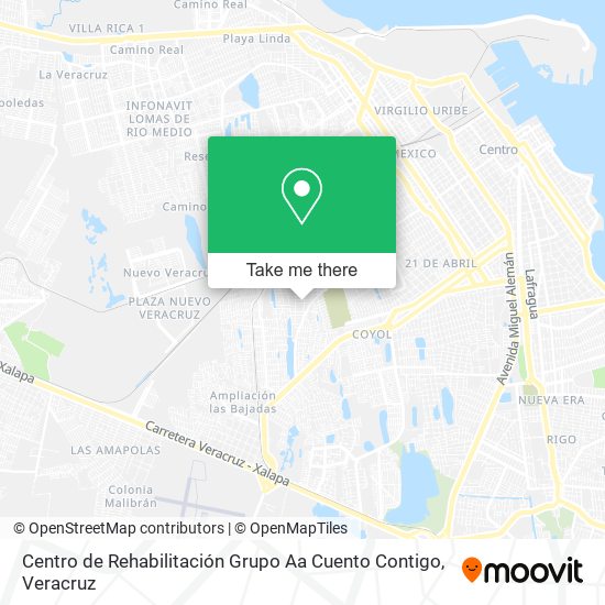 Mapa de Centro de Rehabilitación Grupo Aa Cuento Contigo