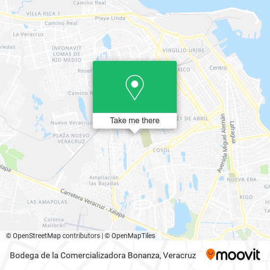 Mapa de Bodega de la Comercializadora Bonanza