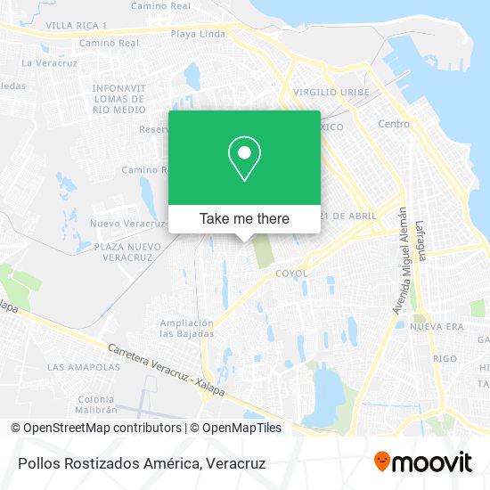 Pollos Rostizados América map