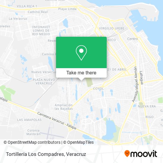 Tortillería Los Compadres map