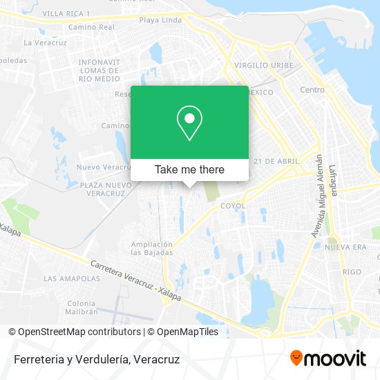 Mapa de Ferreteria y Verdulería