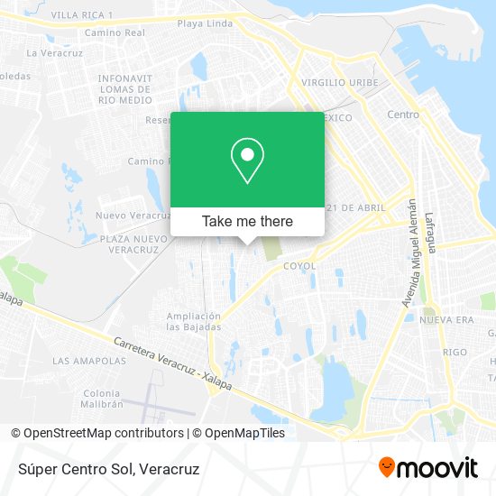Súper Centro Sol map