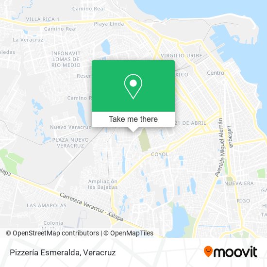 Pizzería Esmeralda map