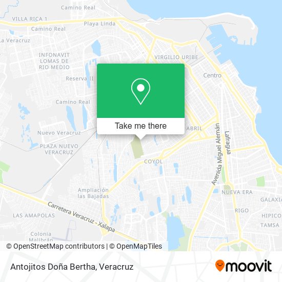 Antojitos Doña Bertha map