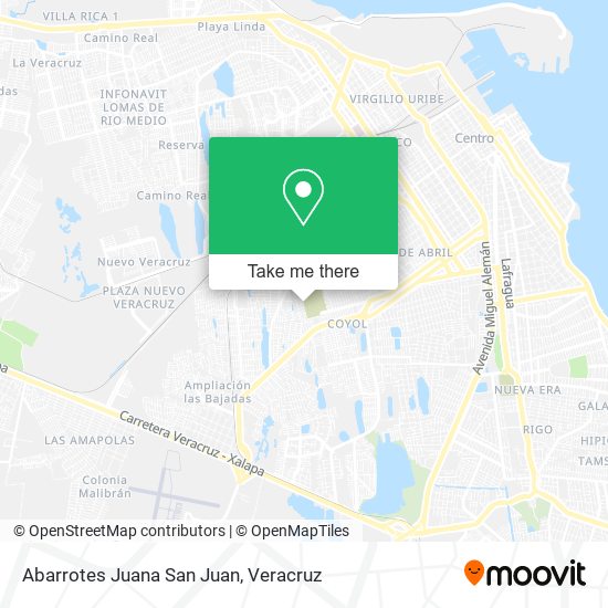 Abarrotes Juana San Juan map