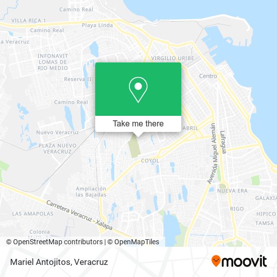 Mapa de Mariel Antojitos
