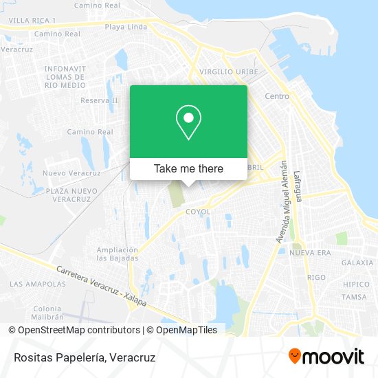 Rositas Papelería map