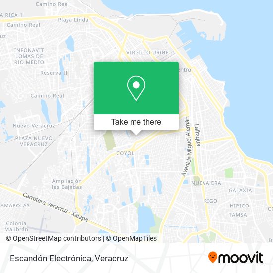 Mapa de Escandón Electrónica