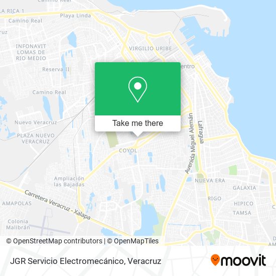 JGR Servicio Electromecánico map