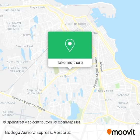 Bodega Aurrera Express map