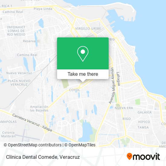 Mapa de Clínica Dental Comede