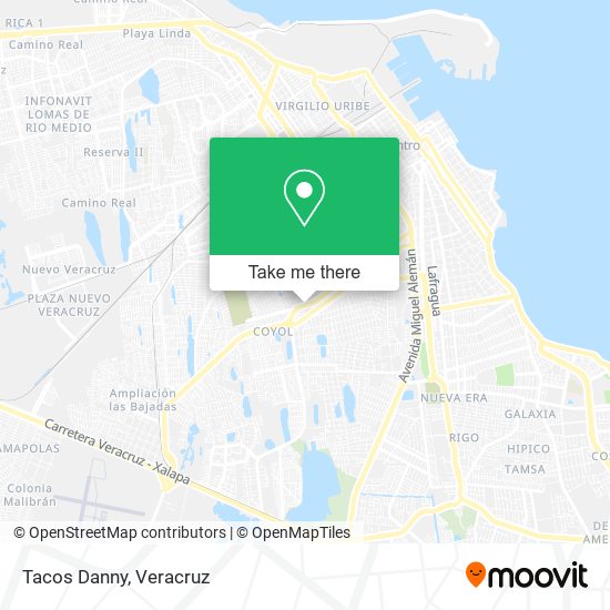Mapa de Tacos Danny