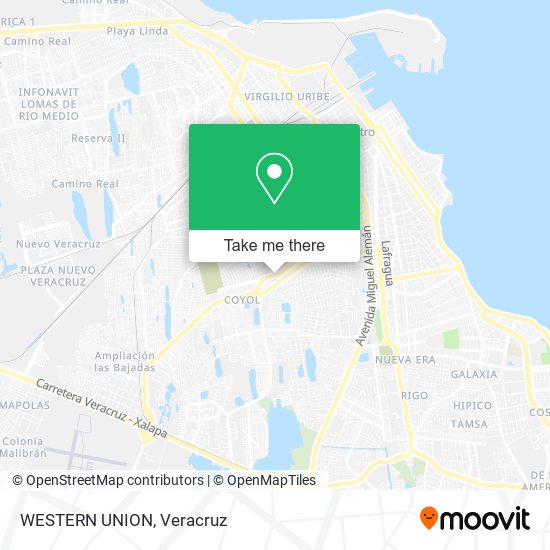 Mapa de WESTERN UNION