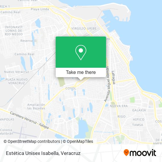 Mapa de Estética Unisex Isabella