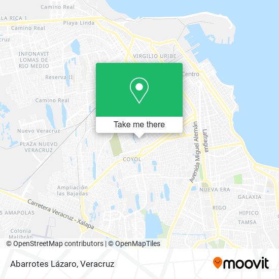 Abarrotes Lázaro map
