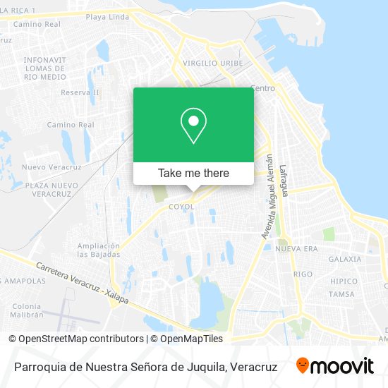 Mapa de Parroquia de Nuestra Señora de Juquila