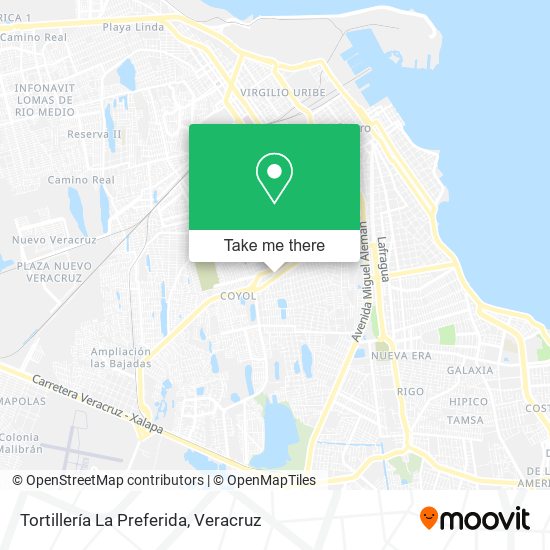 Tortillería La Preferida map